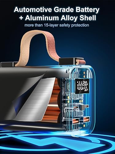 Miniatura 3 de Cargador portátil de 140 W y 50,000 mAh para MacBook - PD3.1QC4.0 Banco de energía de carga rápida con batería de grado automático, 4 salidas USB-C