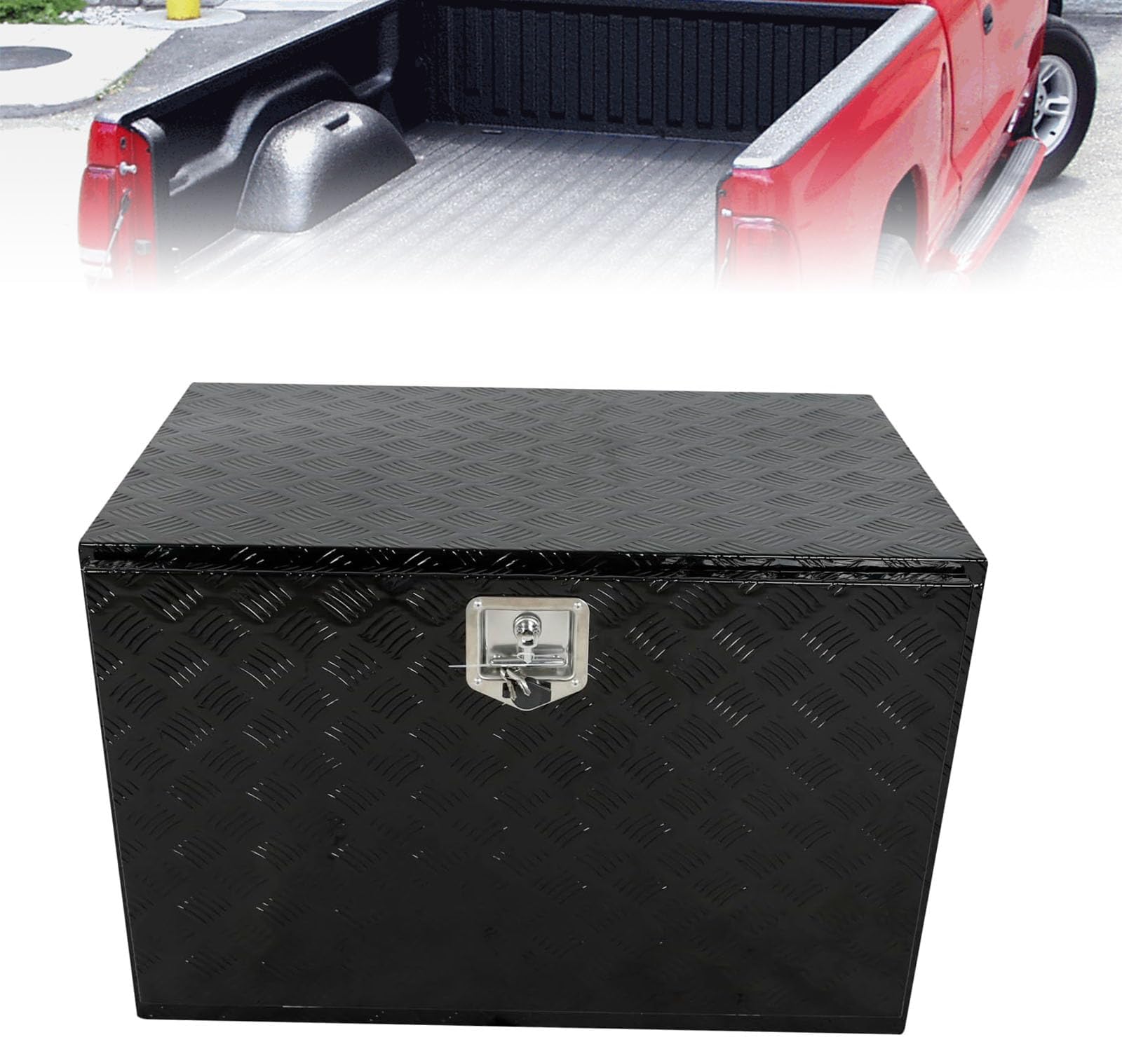 30 Inch Trailer Tongue Tool Box Chest Box, Aluminum Truck