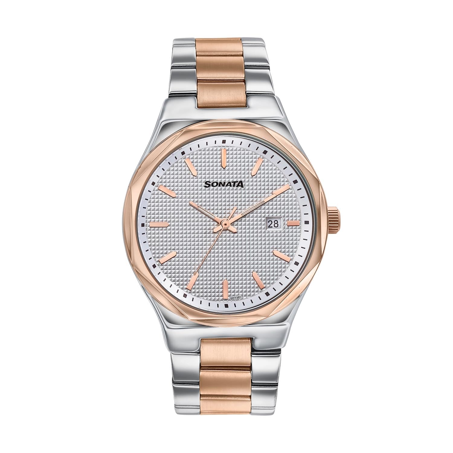 Sonata Jashn White Dial Men's Watch - Image 1