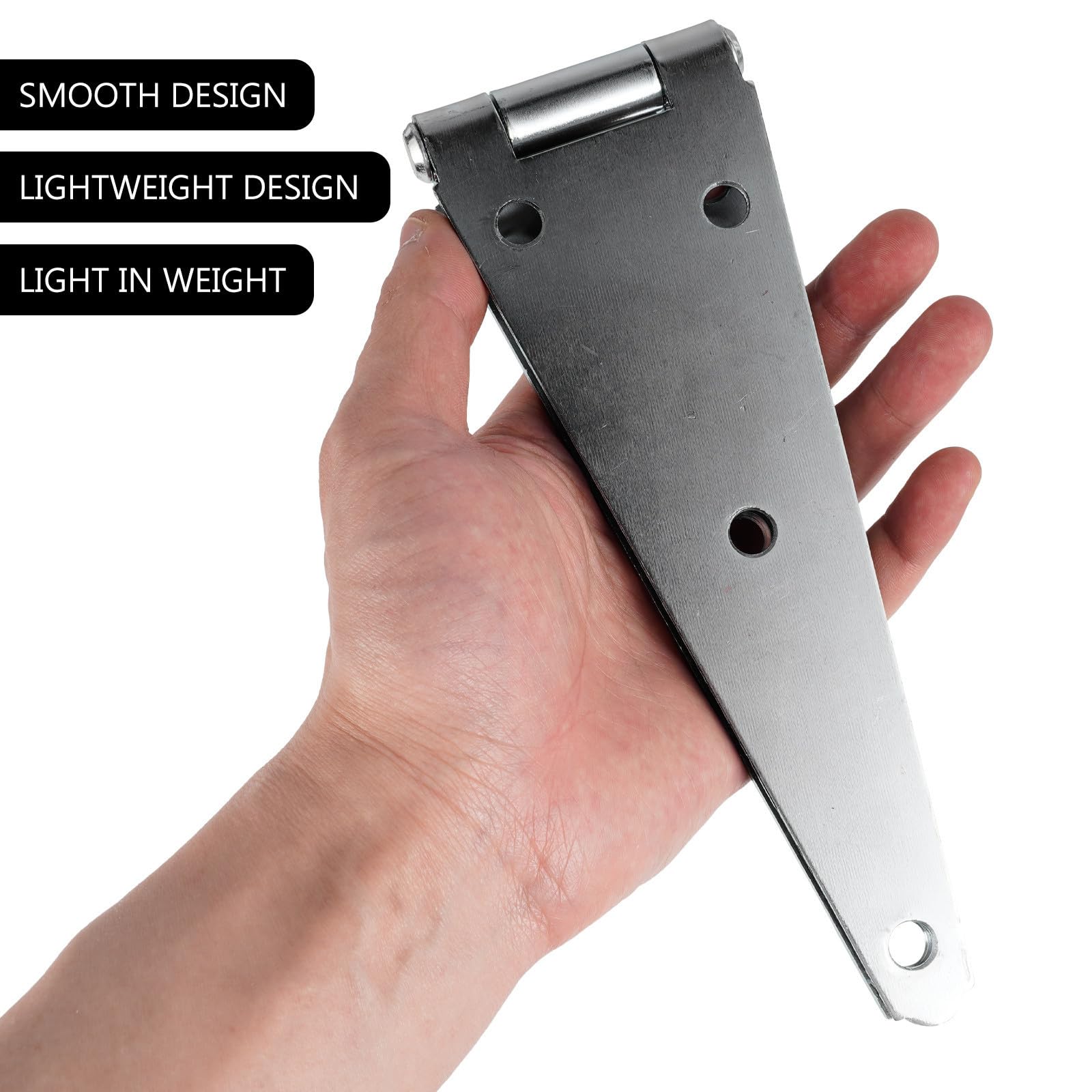 MERRYHAPY 2 Pezzi Cerniere per Ante Pesanti da 250mm in Ferro Zincato, Resistenti e Leggere, per Armadi e Scatole, Design Robusto e Portatile