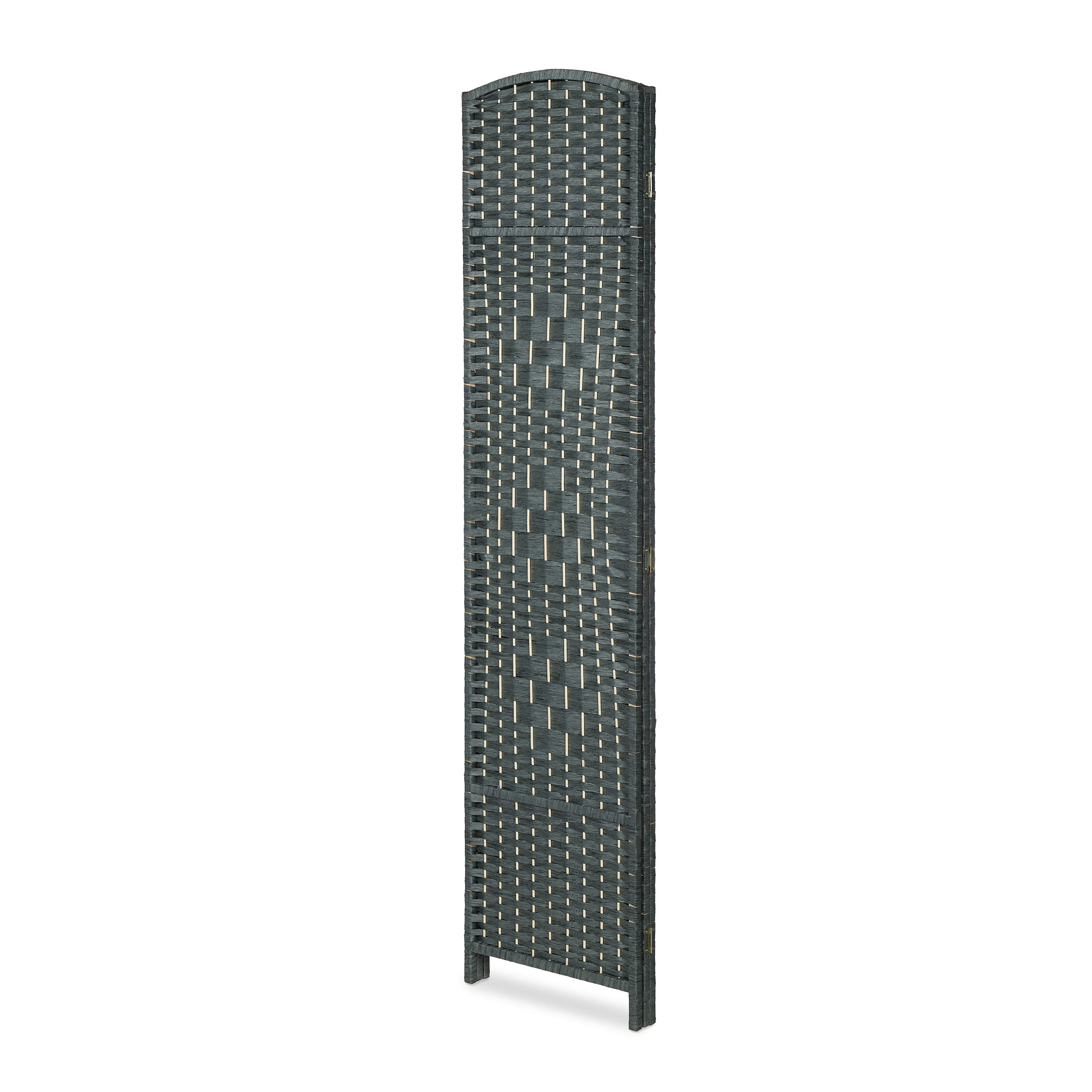 Relaxdays Paravento a 3 Pannelli, Divisore Pieghevole in Legno, HxL: 170 x 120 cm, Separé per Ambienti Interni, Grigio