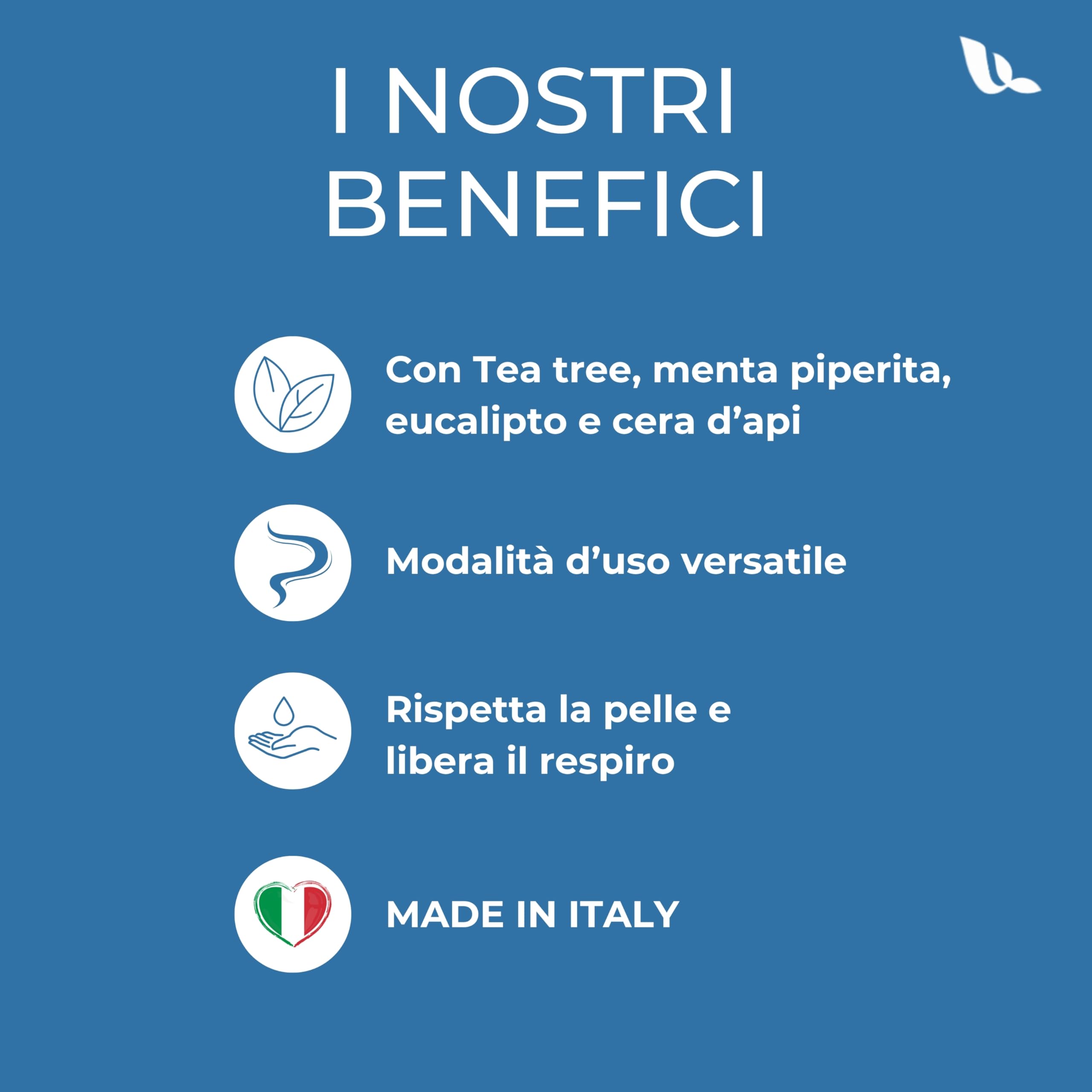 VapoFlux Unguento Balsamico Naturale 50 ml, Supporto per le Vie Respiratorie con Oli Essenziali di Eucalipto, Tea Tree e Menta, Decongestionante e Fluidificante