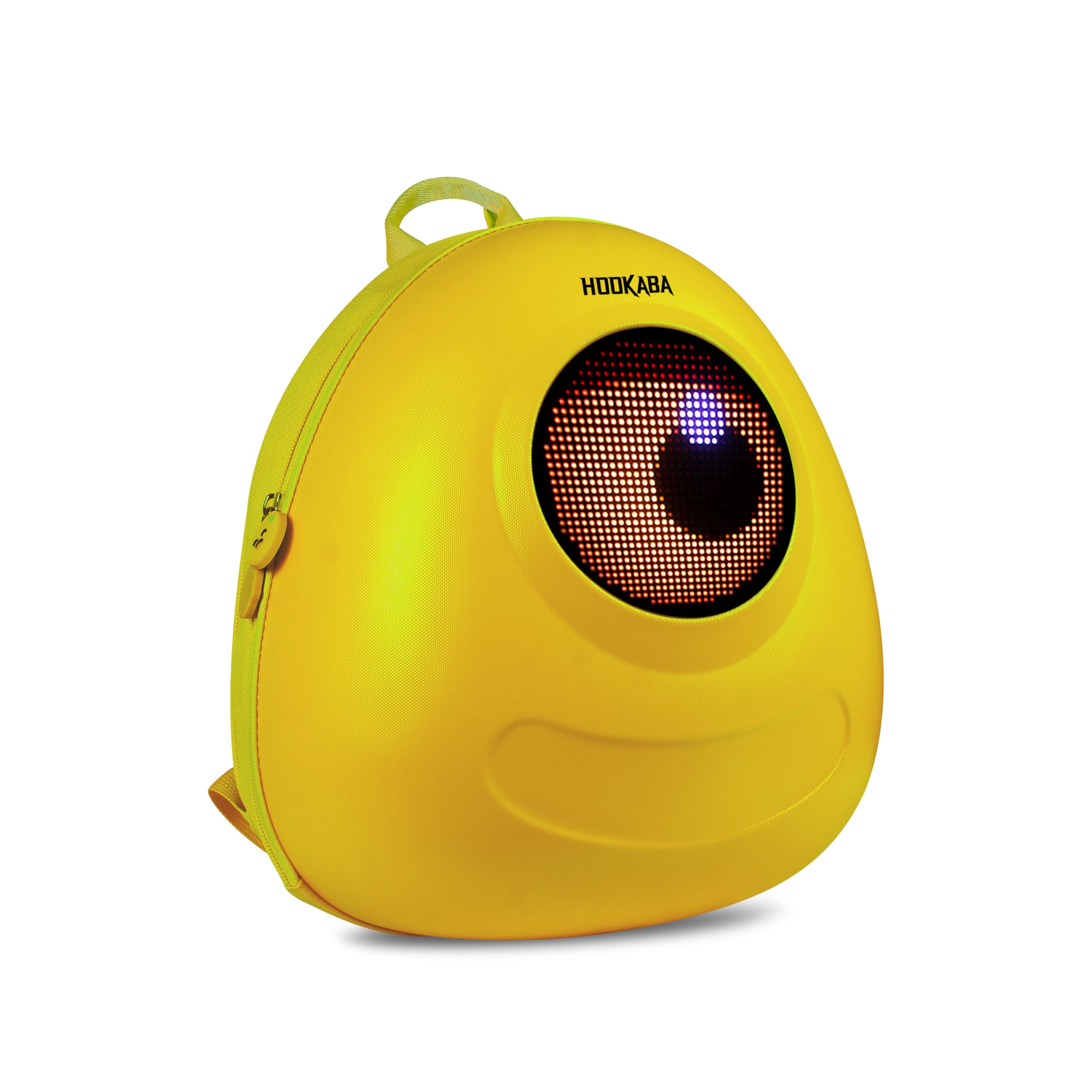 Hookaba GlowBuddy LED Eyes Backpack | Kids Smart Bag With App Control, Programmable Screen & Water Resistant | For School, Picnic, Travel | Mini Digital Daypack For Girls & Boys