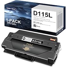 1 Pack MLT-D115L High-Yield Black Toner Catridge Replacement for Samsung 115 115L MLT-D115L SL-M2880FW SL-M2880XAC SL-M2870FW SL-M2830DW Xpress M2820 M2870 Printer