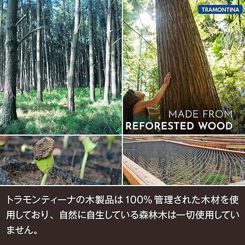 Miniatura 9 de Tramontina Wood Handle Butter Knife, Polywood, Dishwasher Safe, Durable, Natural Wood, Made in Brazil