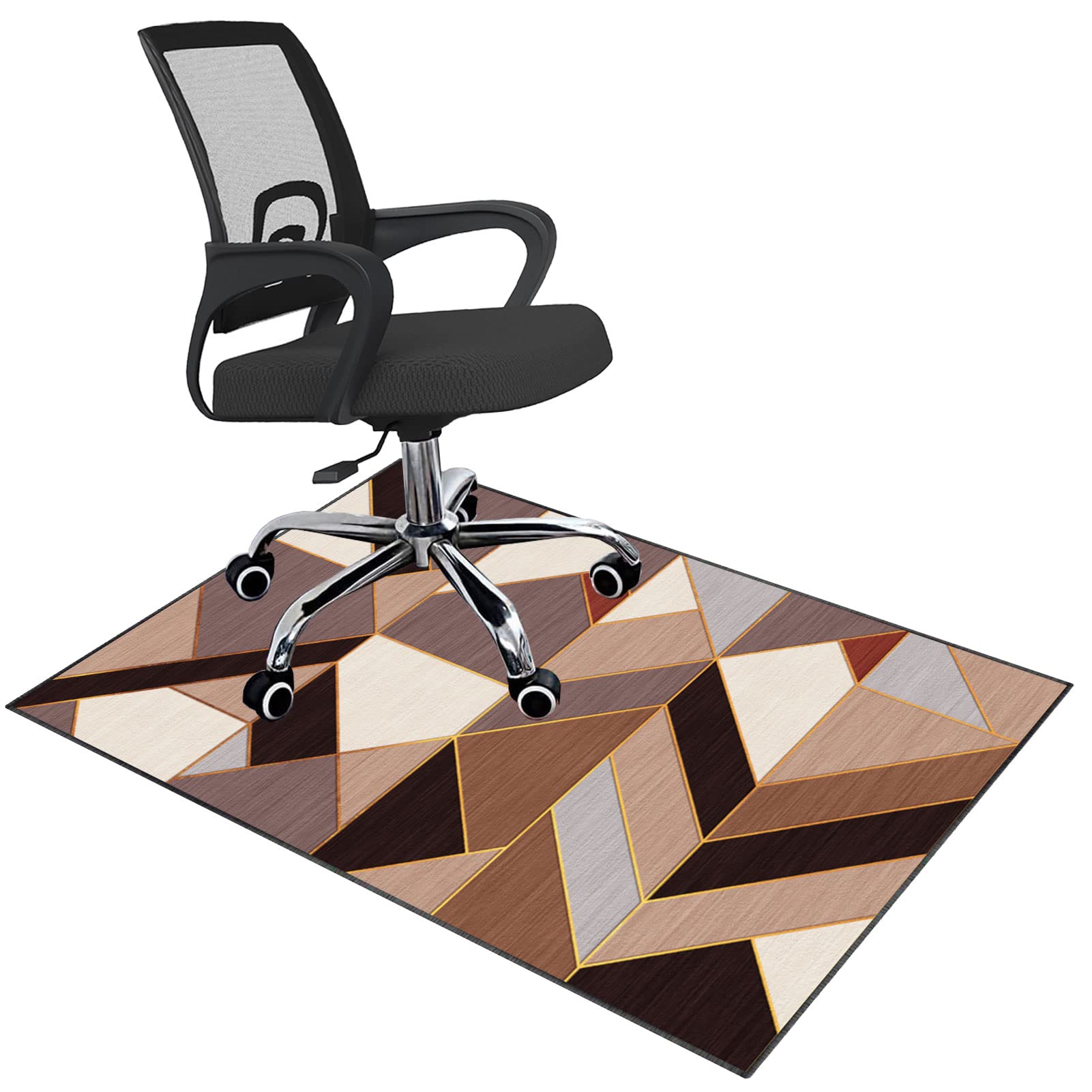 EYZO 80 ร 120 cm Office Chair Mat Gaming Chair Mat | Desk Chair Mat Rectangular Carpet Protector | Computer Chair Mat Plastic Office Mat For Anti Slip For Home Office Gaming Room Rolling Chairs