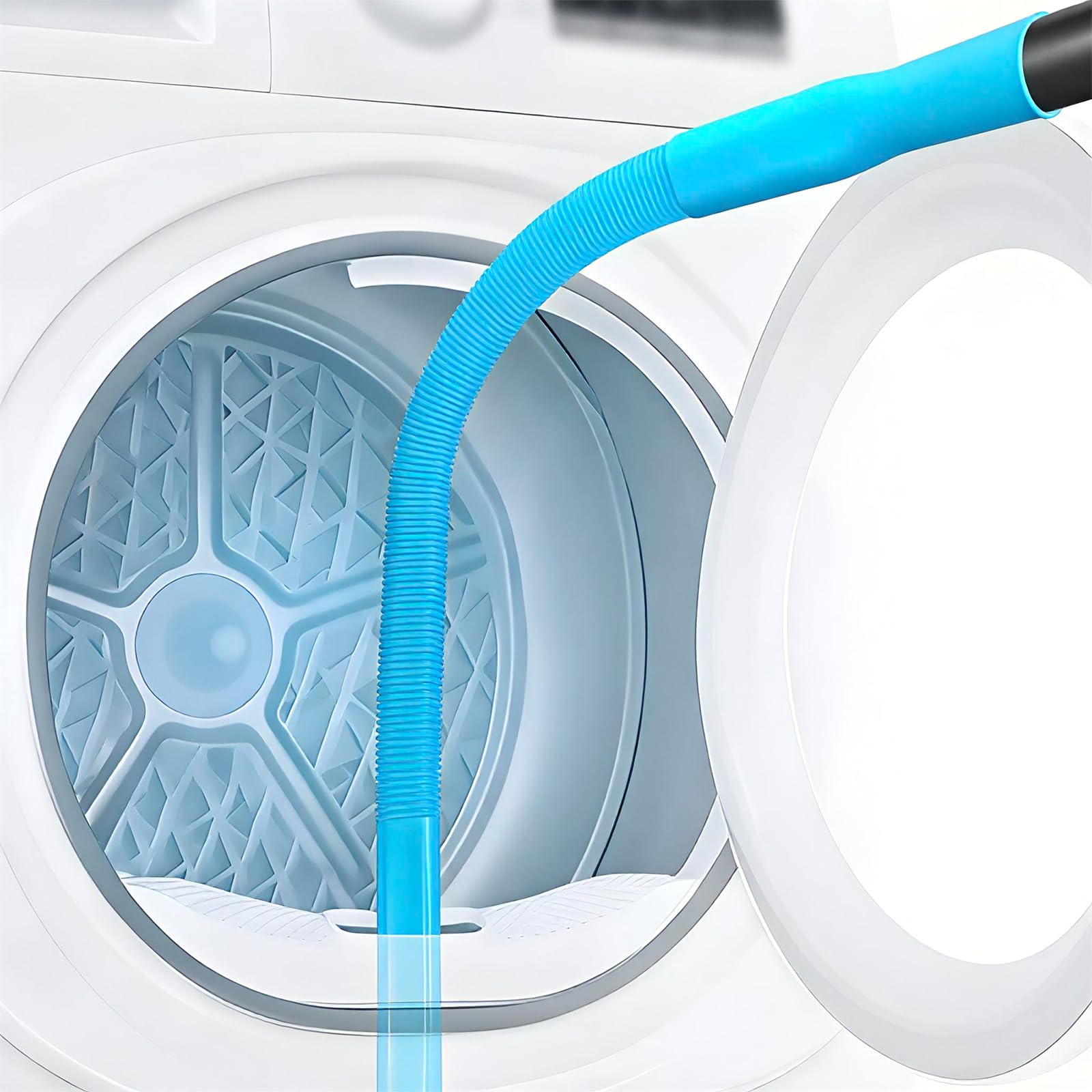 Upgraded Dryer Lint Vent Cleaner Kit: Flexible Vacuum Hose Attachment for Lint Removal |Universal Vacuums Deep Cleaning Brush for Clogged Ducts