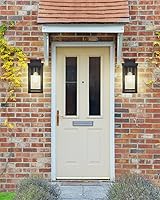 Vista 7 de Outdoor Wall Lantern, 2 Pack Exterior Black Wall Sconce Light Fixtures with Clear Glass Shade, Waterproof Wall Mount Light, E26 Socket Modern