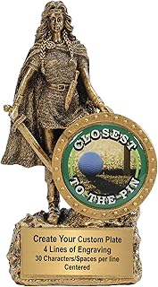 Decade Awards Female Champion Trophy - Custom Engraved Woman Warrior Award with Optional Inserts - Customize Now (6.75 Inch)