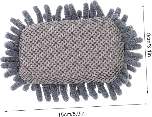 Miniatura 7 de Paquete de 2 esponjas de copo de nieve para pizarrón, esponja de limpieza suave gris para pizarras de borrado en seco