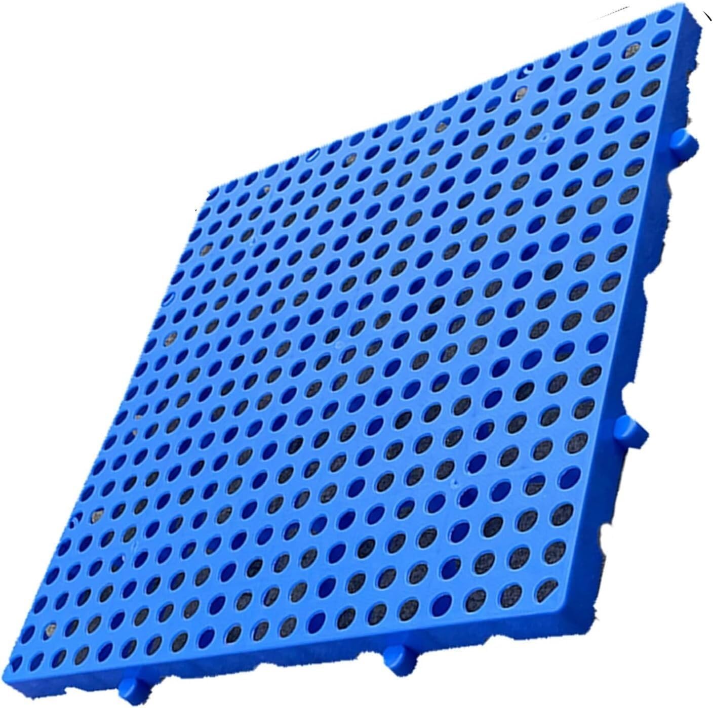Cold Storage Goods Pallets - Blue Plastic Pallets - Polyethylene Pallets - for Terrace Storage - Easy Stacking Moisture Resistant Pallet(Blue-2pack,40x40x5cm)