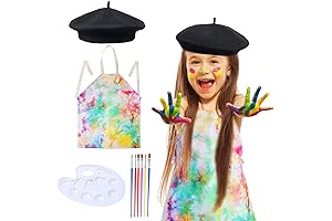 Kids Artist Costume Accessories Set with Beret Hat