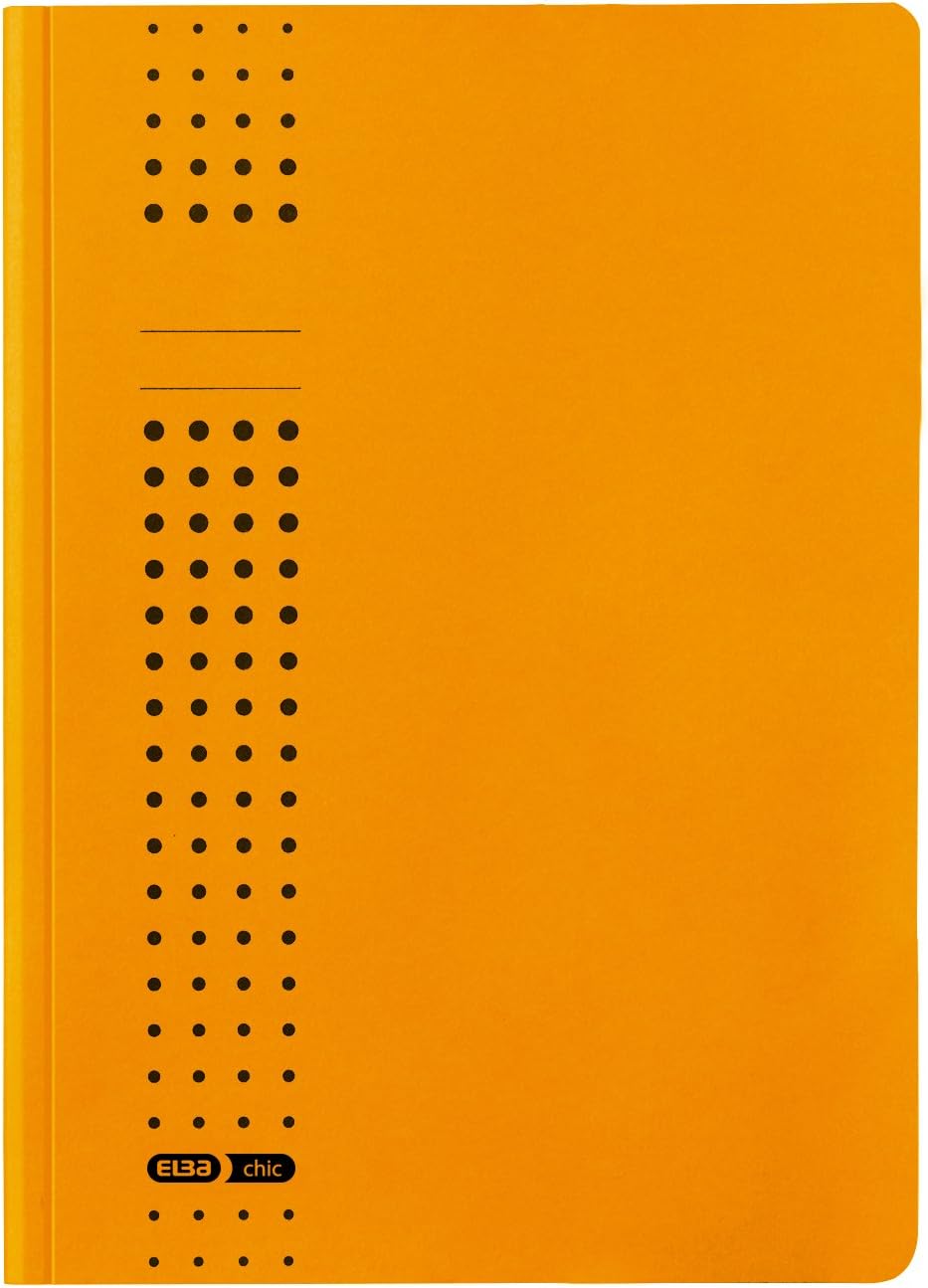 Elba Chic 31477GB Portfolio File Recycled Card for 100 DIN A4 Pages 320 g/m² Set of 25 Yellow