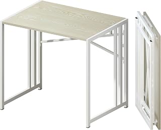 Lutown-Teen 32 inch Small Folding Desk, Writing Gaming Computer Camping Desk for Small Spaces, No Assembly Required Home O... Price In India