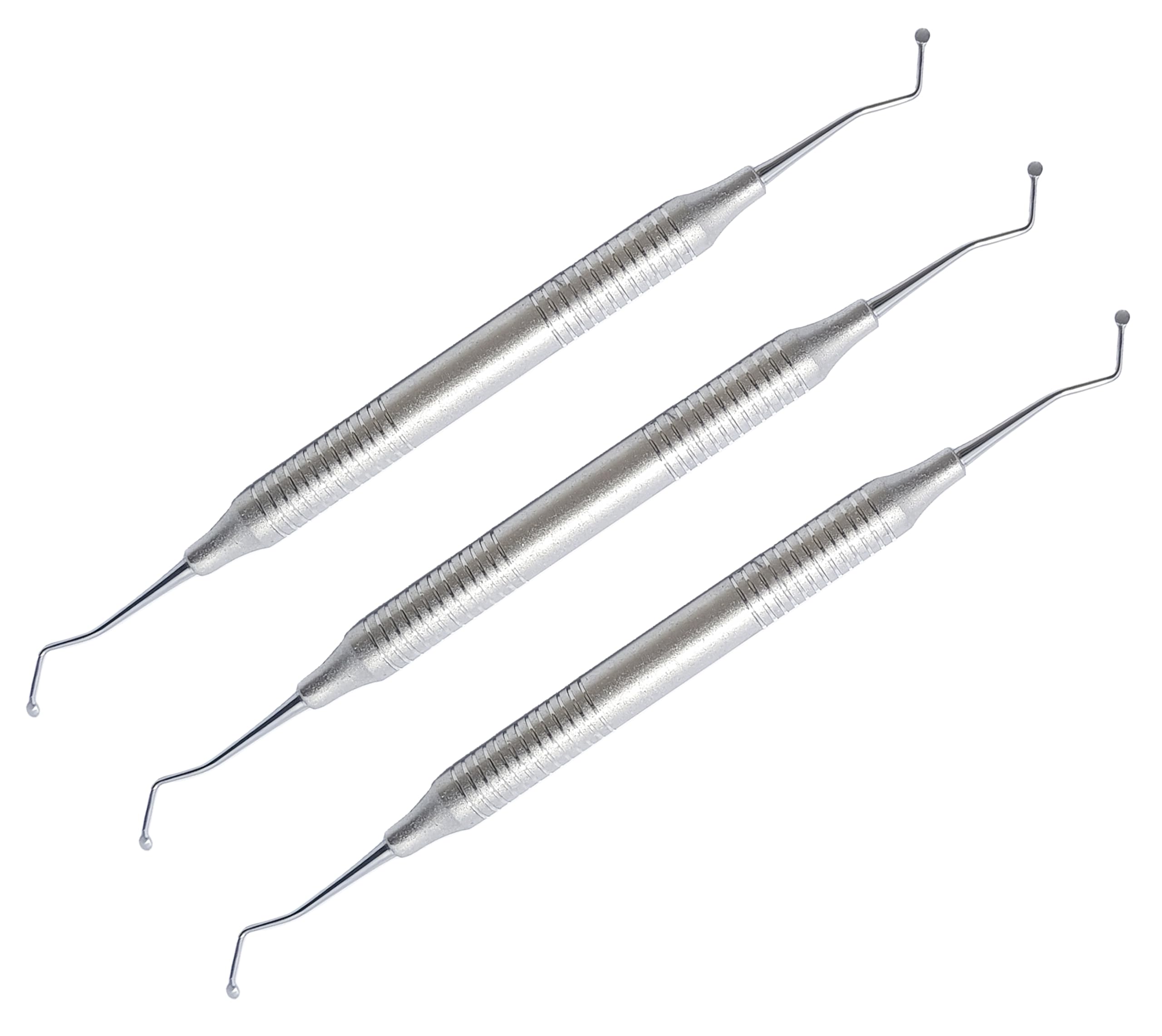 Generic Double Ended Dental Heavy Excavator Spoon 17cm EXC17SH 3 Pcs Set Stainless Steel Restorative Instruments Endodontic Tools Slip Resistant Handle
