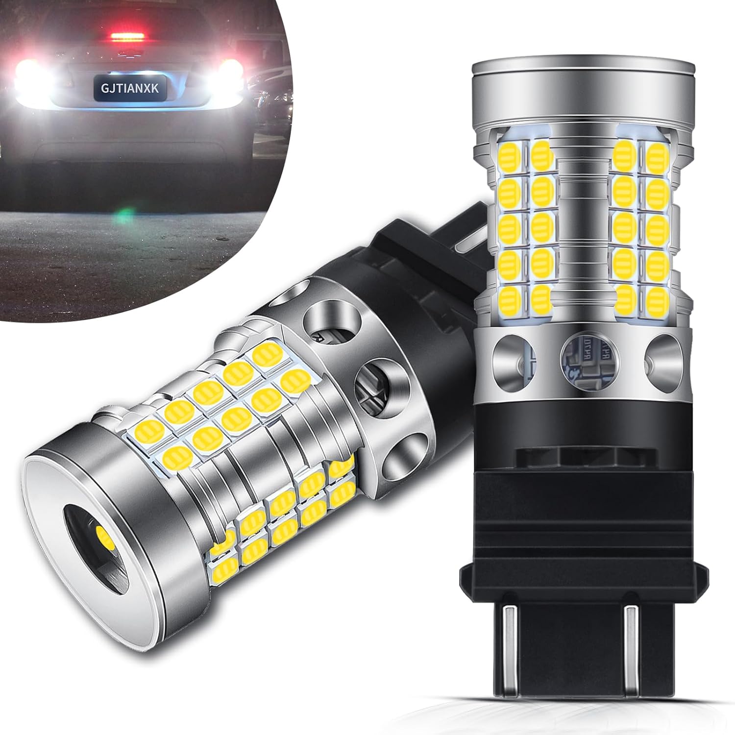 GJTIANXK 3157 LED Bulb Reverse Light 4000 Lumen Super
