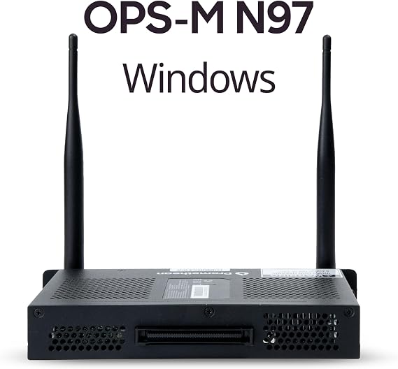 Promethean OPS-M N97 8GB DDR5 RAM, 256GB SSD, UHD Graphics, Wi-Fi 6, Bluetooth 5.2, 4K HDMI, OPS Slot-in PC Module for Interactive Displays