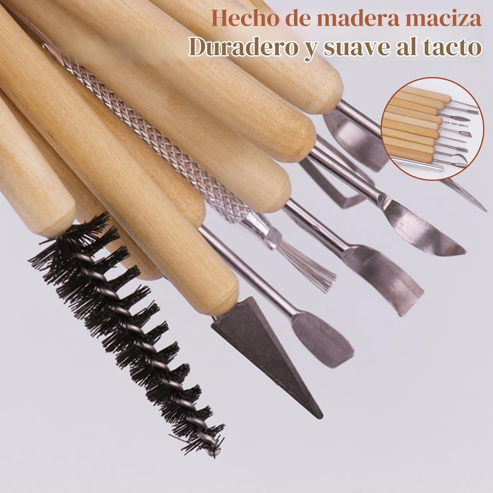 Herramientas de Escultura de Arcilla,66 Piezas Herramientas de Arcilla,Polymer Clay Herramientas de Cerámica para DIY Cerámica Manualidades Principiantes Profesional Regalos