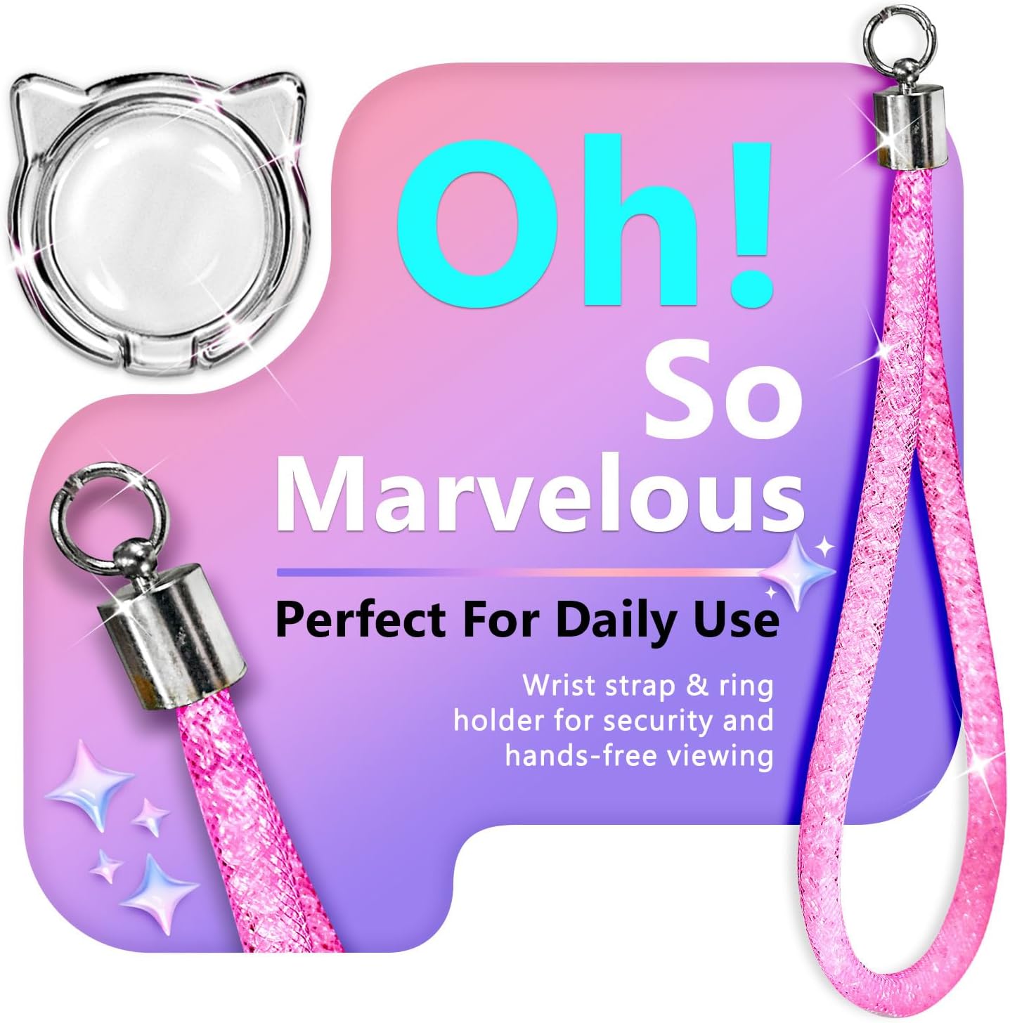 NGB Designed for Samsung Galaxy Note 10 Case, Pink/Aqua | Glitter Liquid Sparkle Cute Cover for Women Girls Kids | with Screen Protector & Ring Holder & Wrist Strap Lanyard - Image 3