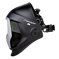Vista 6 de Casco 3 M Speedglas 9100, seguridad para soldar 06-0300–51SW, estuche de repuestos con ventanas laterales, diadema y panel frontal plateado