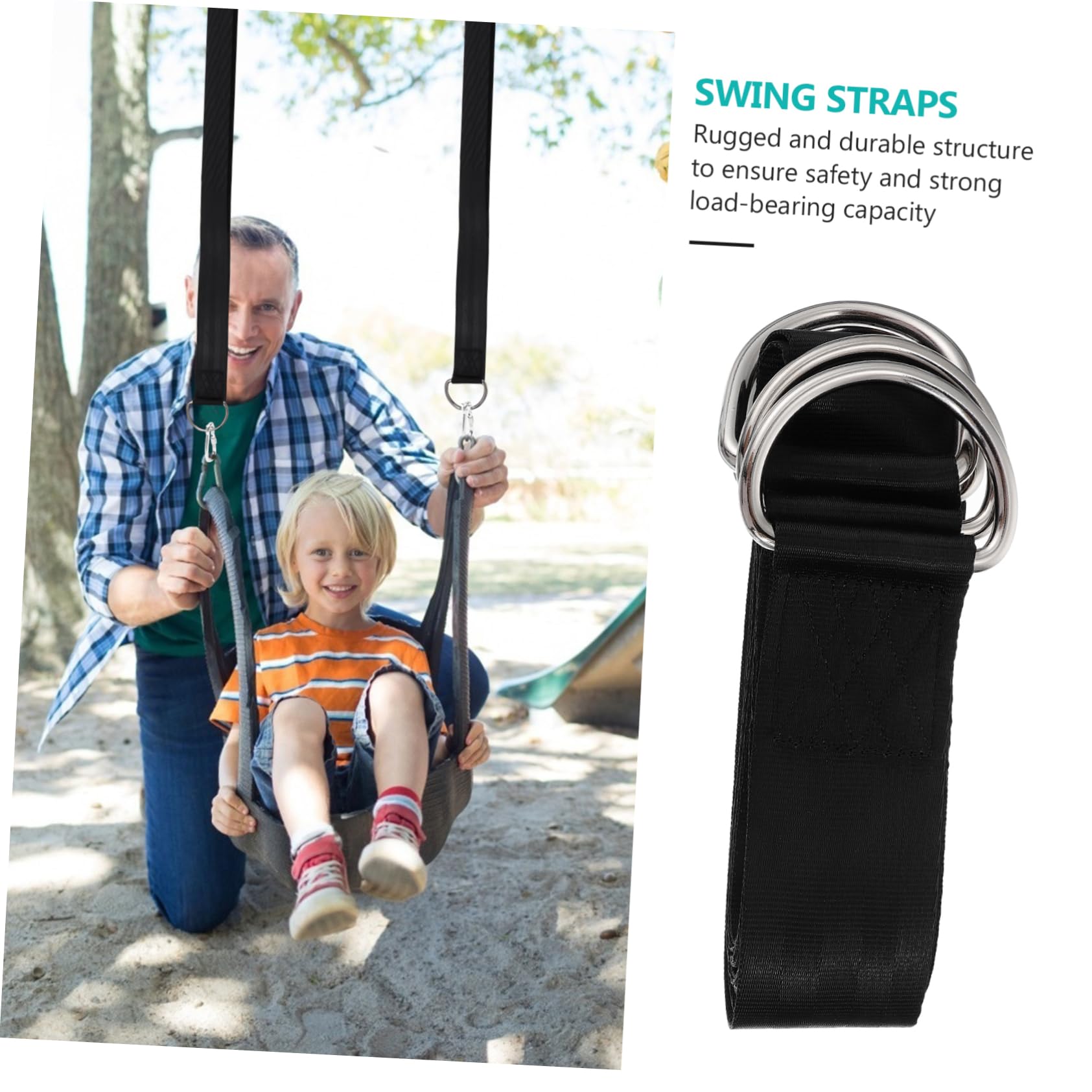 BESPORTBLE Hammock Straps Set Tree Hanging Straps for Outdoor Swing Hangers No Drilling Required