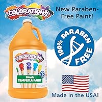 Vista 2 de Colorations Paraben-Free Tempera Paint for Kids - 1 Gallon, Vibrant Brown. Non-Toxic and Made in the USA, Classroom Must Haves, Bulk Arts and Crafts