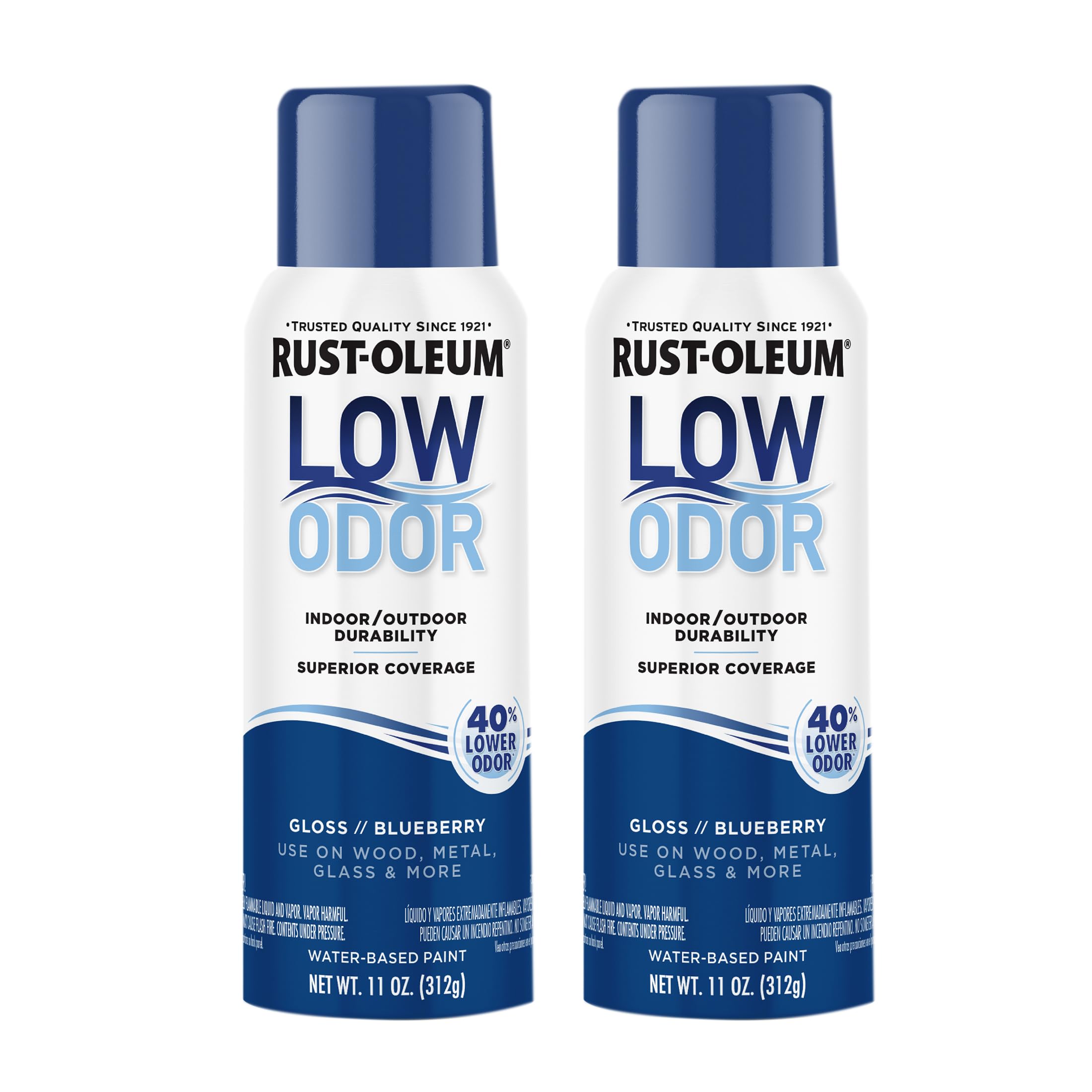 Rust-Oleum Low Odor Premium Spray Paint, Gloss Blueberry