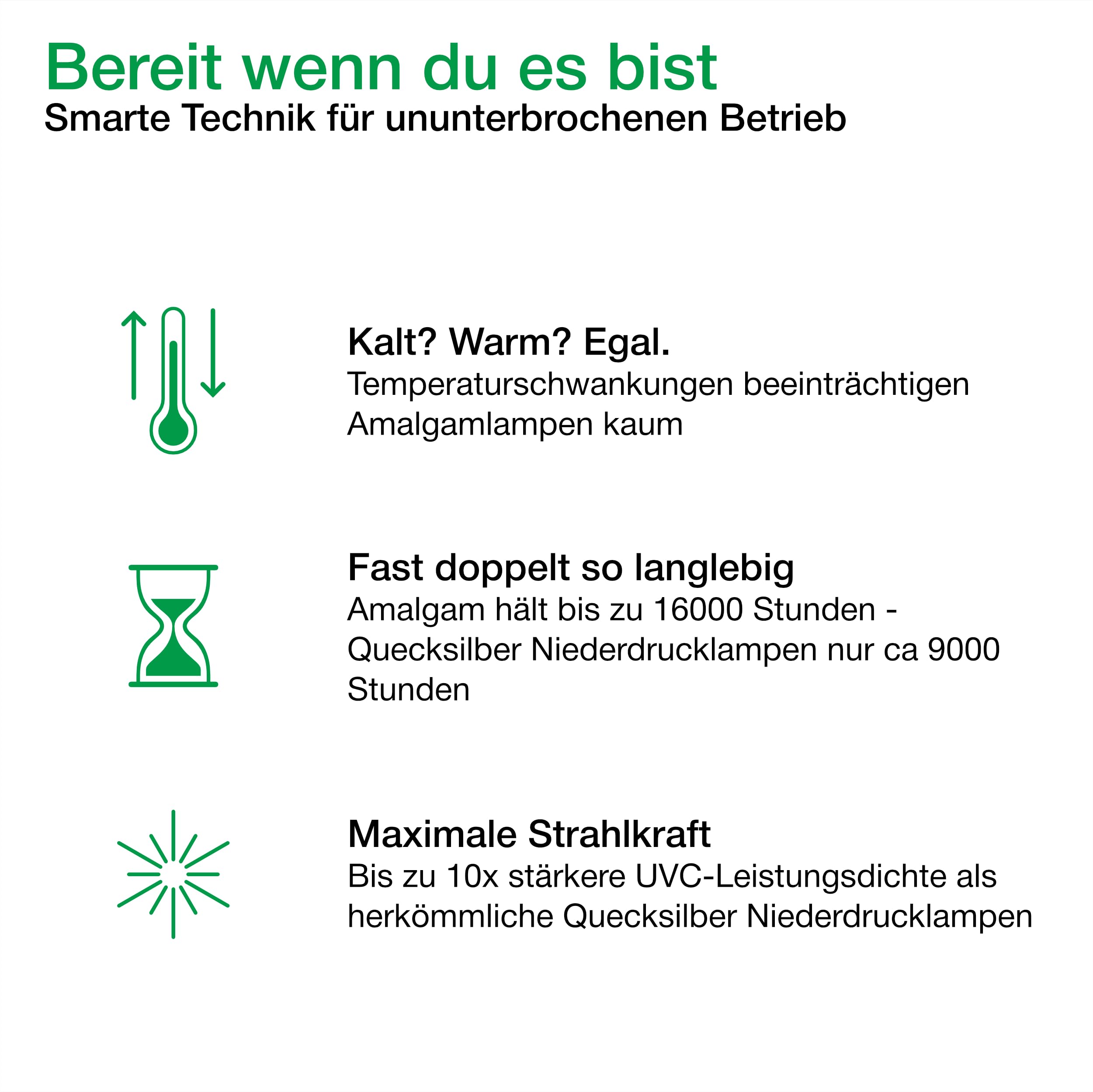 Ersatzlampe UVC 40 Watt Amalgam Lampe für Teich und Koiteich Filter | 4-Pin BASE C