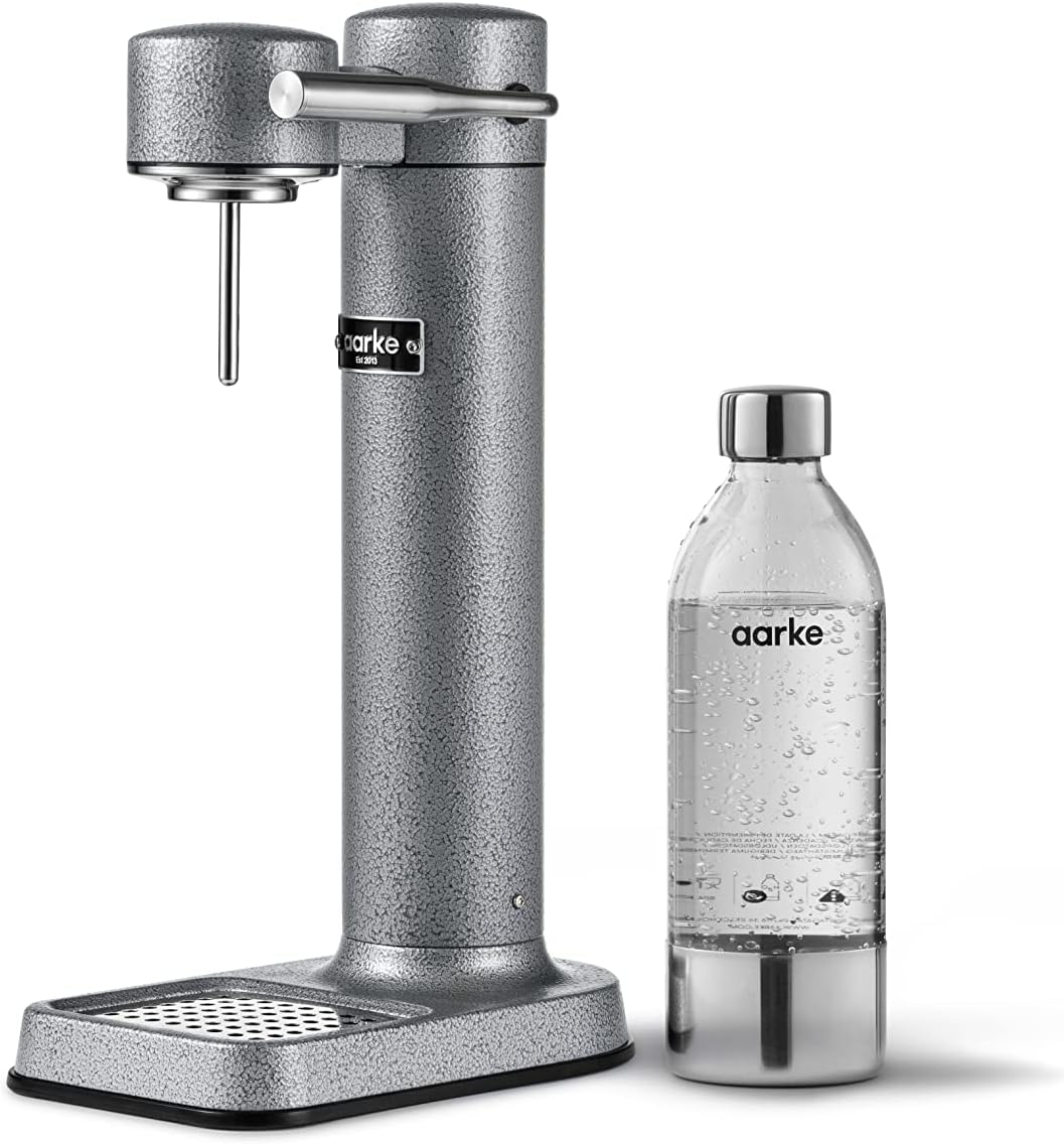 Aarke Carbonator 3, Sparkling Water Maker with Water Bottle, Special Edition Grey Hammertone