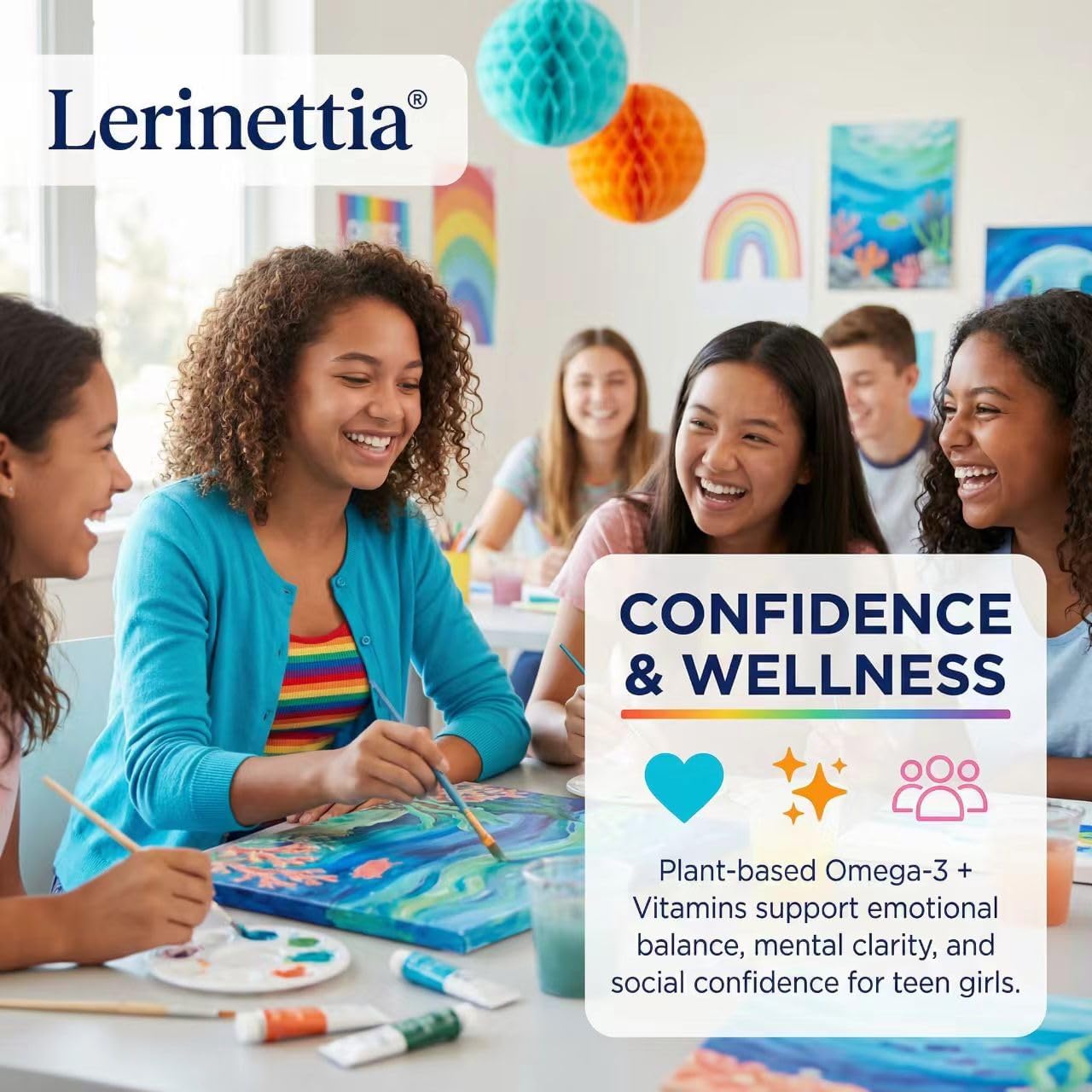 Vegan Omega-3 Gummies - 1000mg Algae Oil with 650mg DHA & 250mg EPA for Teens & Adults - Plus Vitamin D3, A,C, Lutein, Zeaxanthin, Magnesium for Eye & Immune Health, Brain - Sugar Free, Non-GMO, 60Cts - Image 7