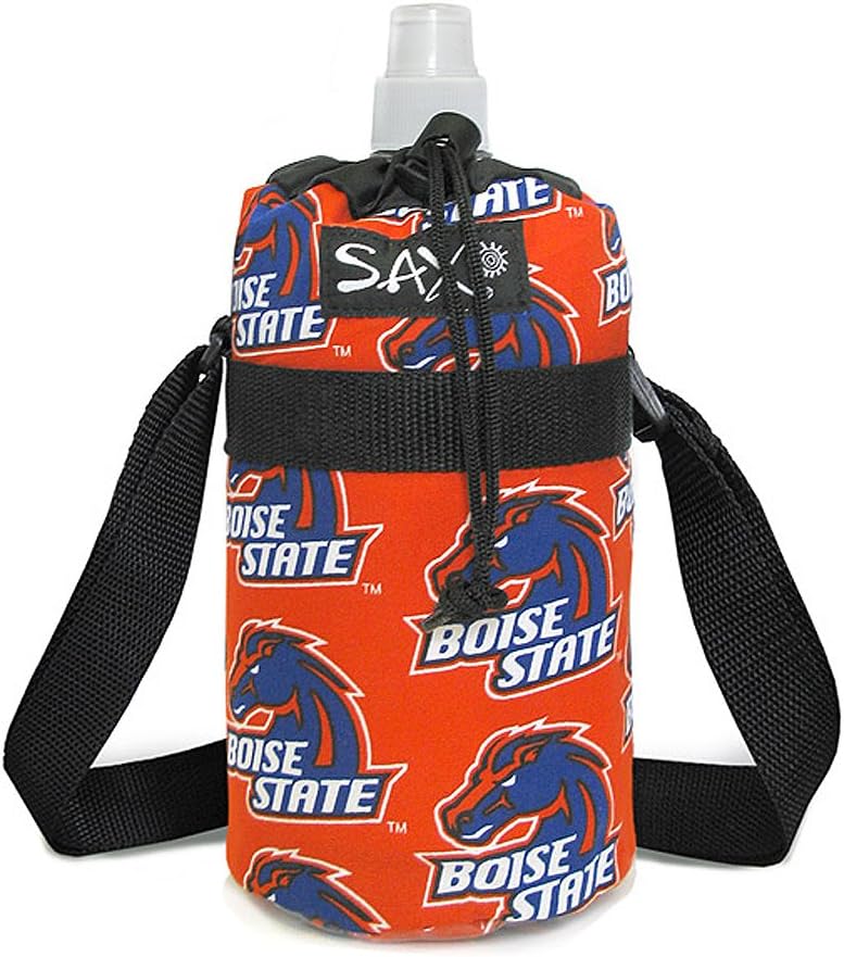 Broad Bay Boise State Water Bottle Holder Broncos Sport Bottles 1 Liter Size Cotton Exterior