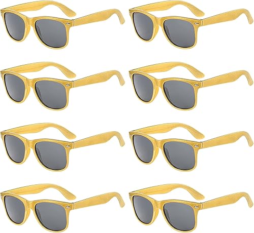 Vista 85 de Suministros para regalos de fiesta de colores neón Paquete de 8 gafas de sol unisex Varios