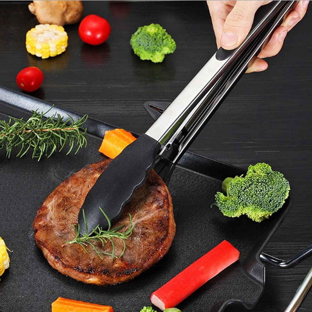 Pinza da Cucina Pinza per Alimenti in Silicone per Uso Alimentare Pinza da Cucina Utensile da Cucina Pinza per Clip Accessori per Morsetti (Blu)