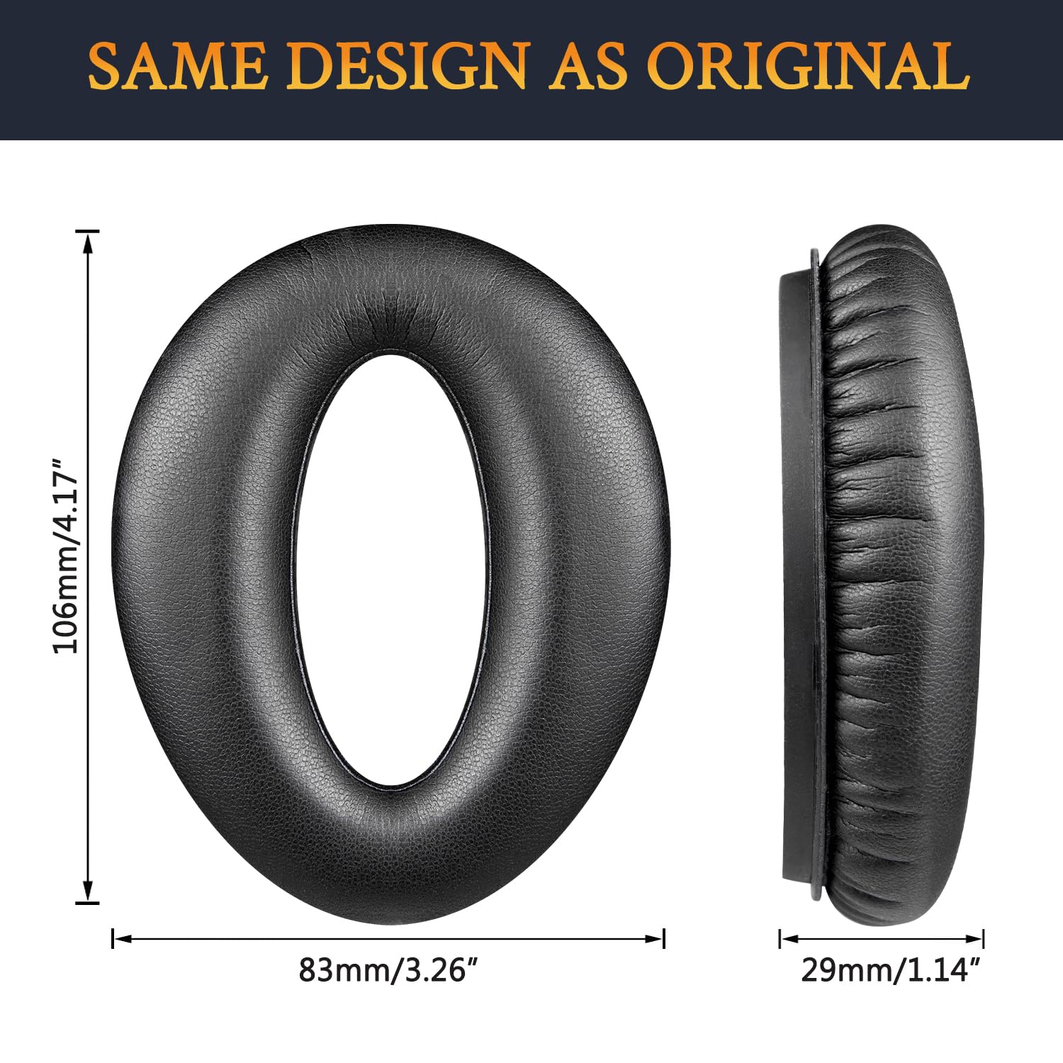 SOULWIT Professional Replacement Earpads Cushions for Lightspeed Zulu Zulu2, Zulu3, Zulu PFX, Sierra Aviation Headset - Image 3