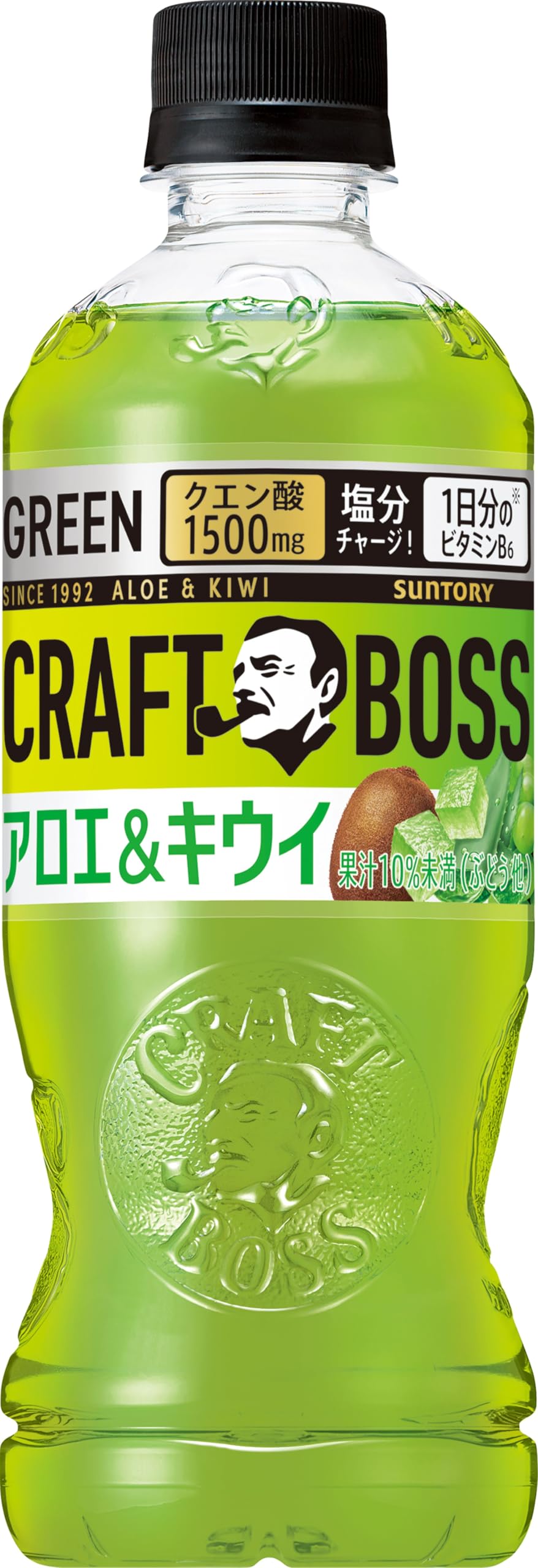 サントリー ボス BOSS クラフトボス アロエ＆キウイ果汁入り ビタミンB6 クエン酸 熱中症対策 500ml×24本