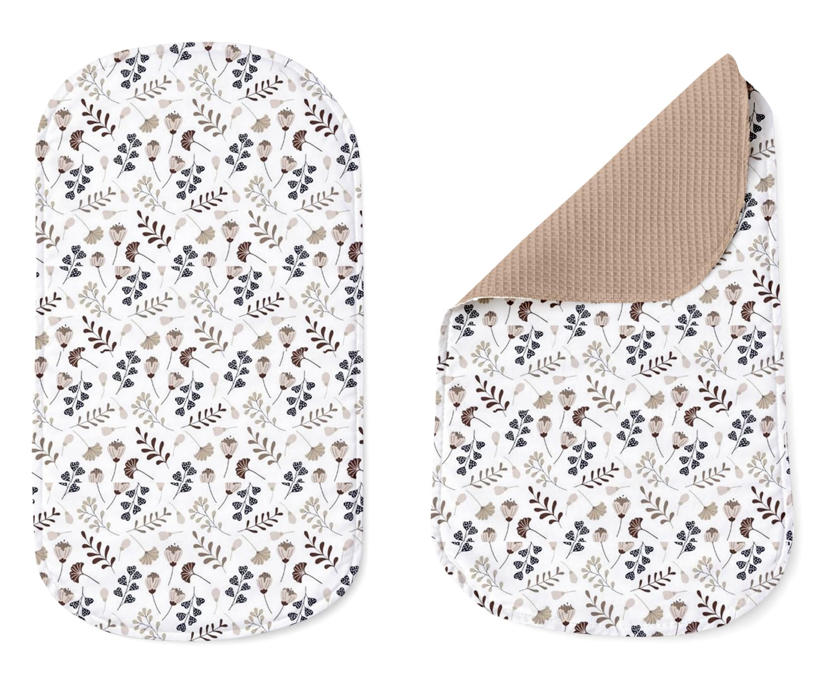 Babynest Nestchen Baby Set für Neugeborene – 5-teilig – Kuschelnest aus 100% Baumwolle & Waffelpique – Babykokon tragbar – für Babybett, Kinderbett & Kinderwagen – OEKO-TEX - Zweige und Braun