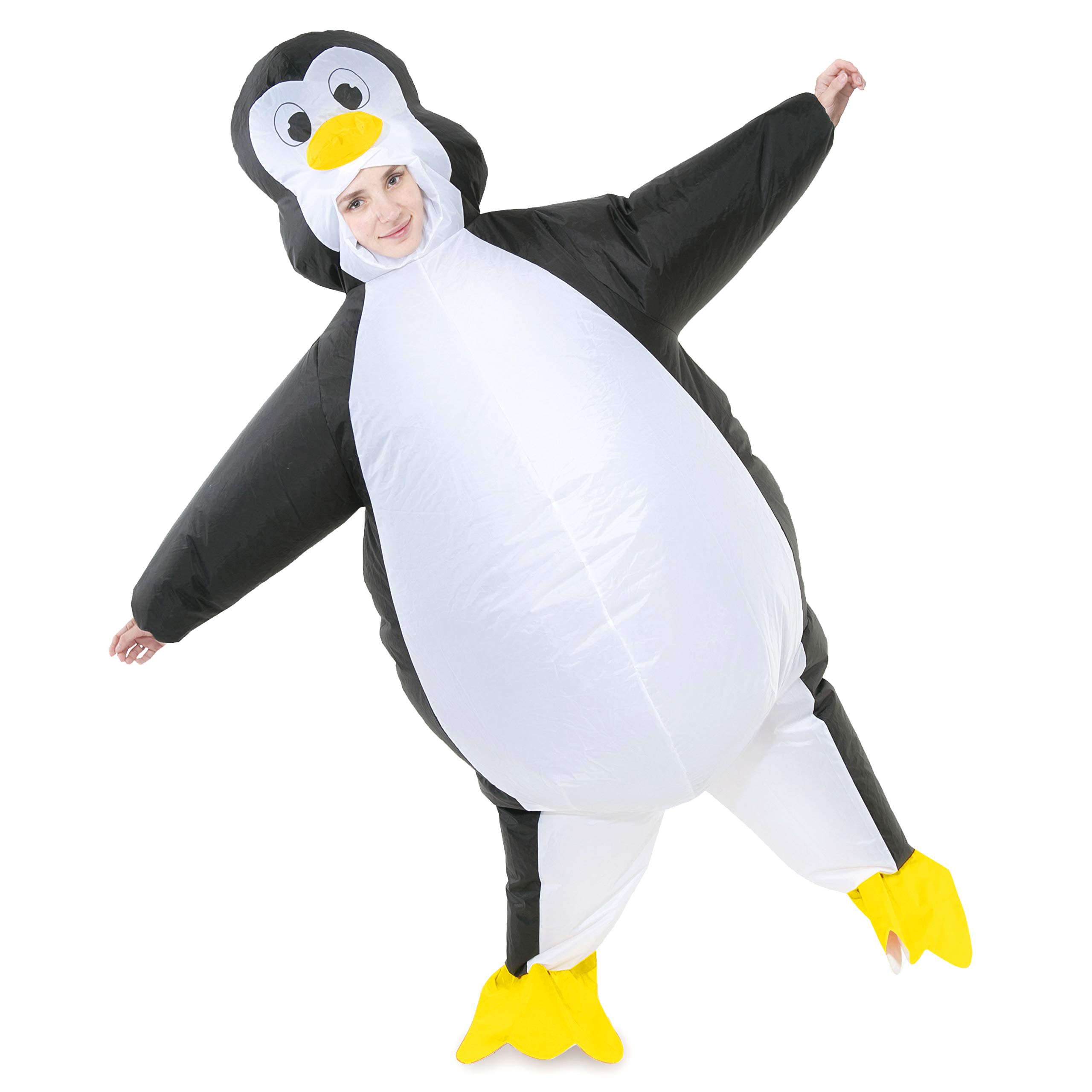 Spooktacular Creations Disfraz inflable de pingüino para Halloween, traje de cuerpo completo para fiestas temáticas de cosplay de adultos