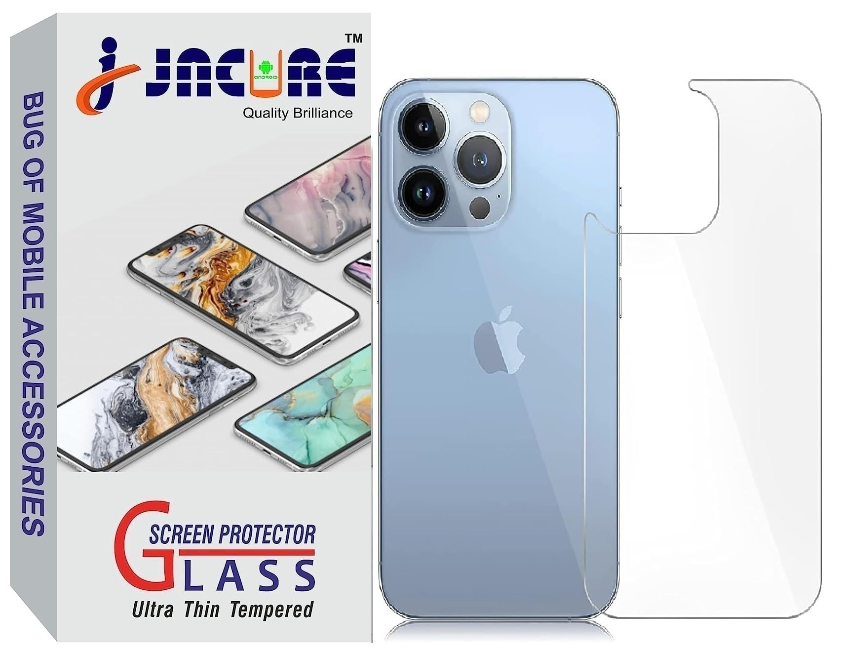 Jacure Full Coverage Rear Protector 2.5D Curve 9H Hardness ScratchProof HD Clear Rear Back Tempered Glass For (iPh 15 Pro) (B0CNZVLFWG) Amazon Price History, Amazon Price Tracker