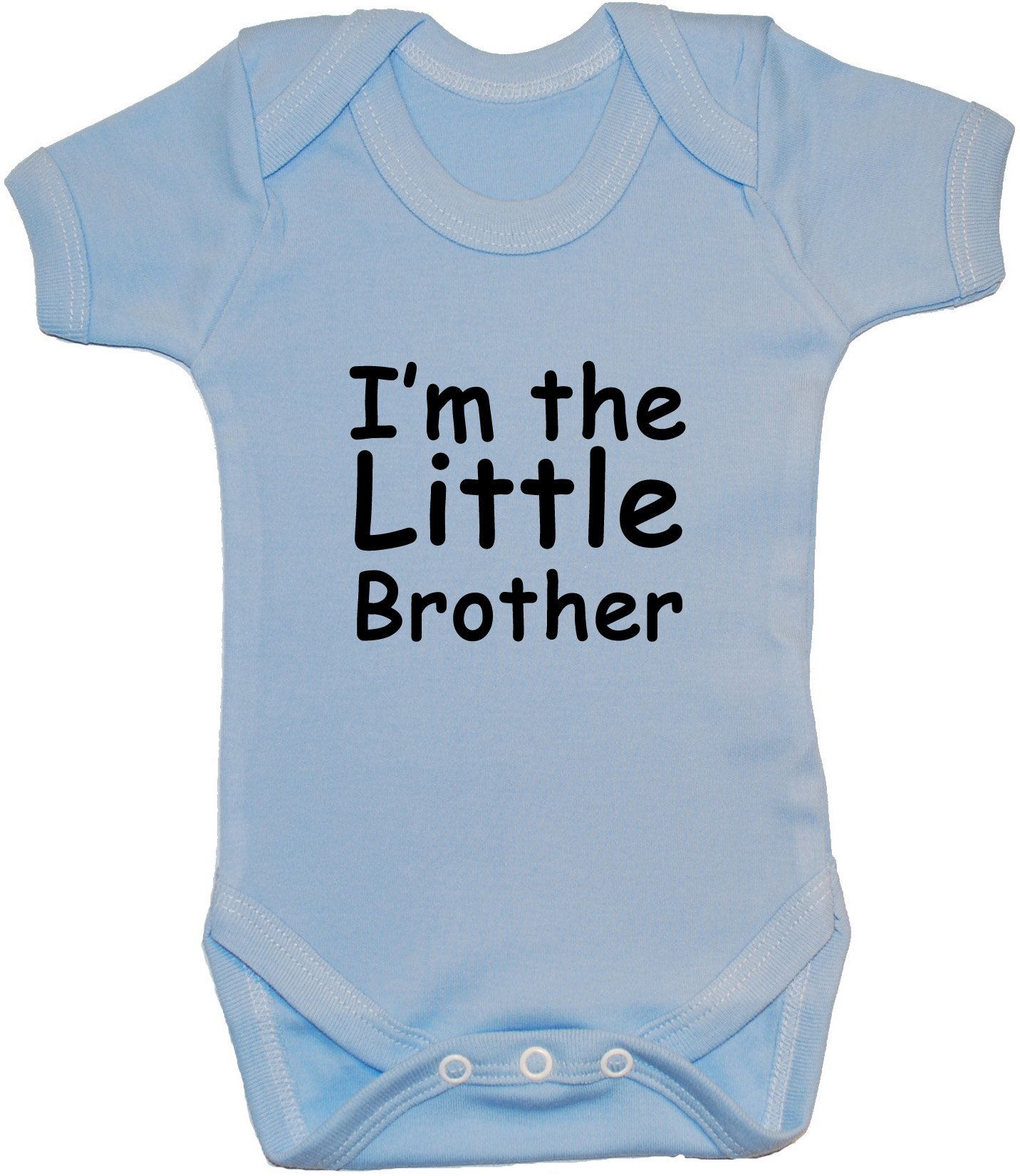 Acce Products Blue I'm The Little Brother Baby Grow/Bodysuit/Romper/T-Shirt/Vest - 3-6 Months