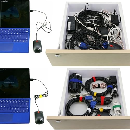 Miniatura 10 de Pasow paquete de 50 sujetacables ajustables y reutilizables para alambrados