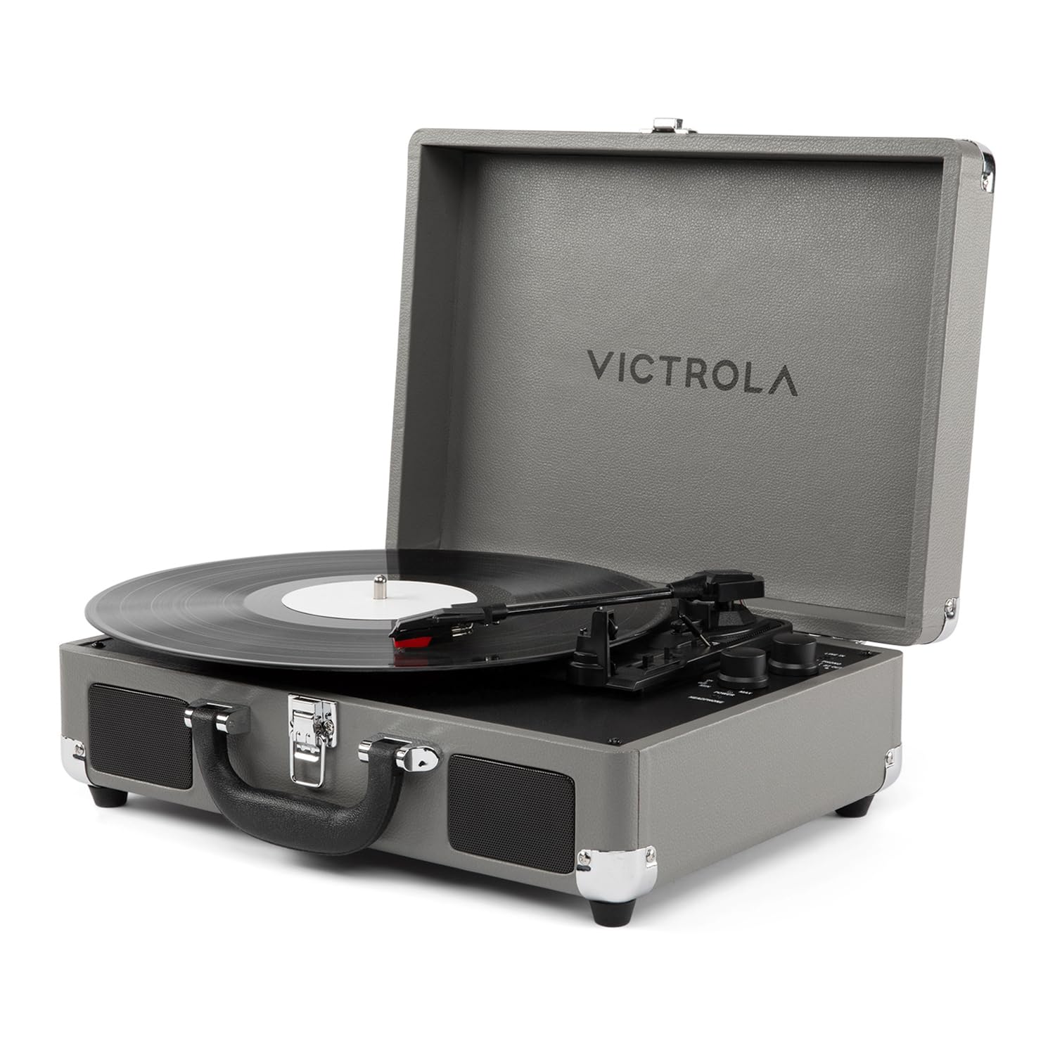 Victrola Journey II - Bluetooth Suitcase Record Player - Gray