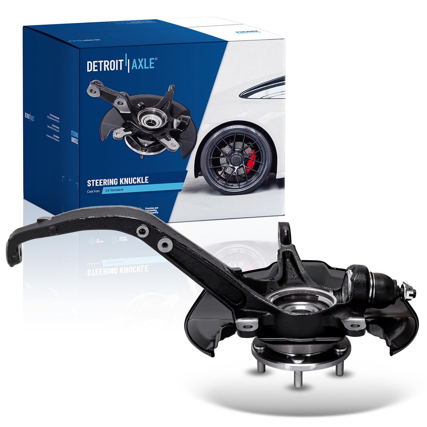 Detroit Axle - Front Right Steering Knuckle for 2008-2012 Honda Accord