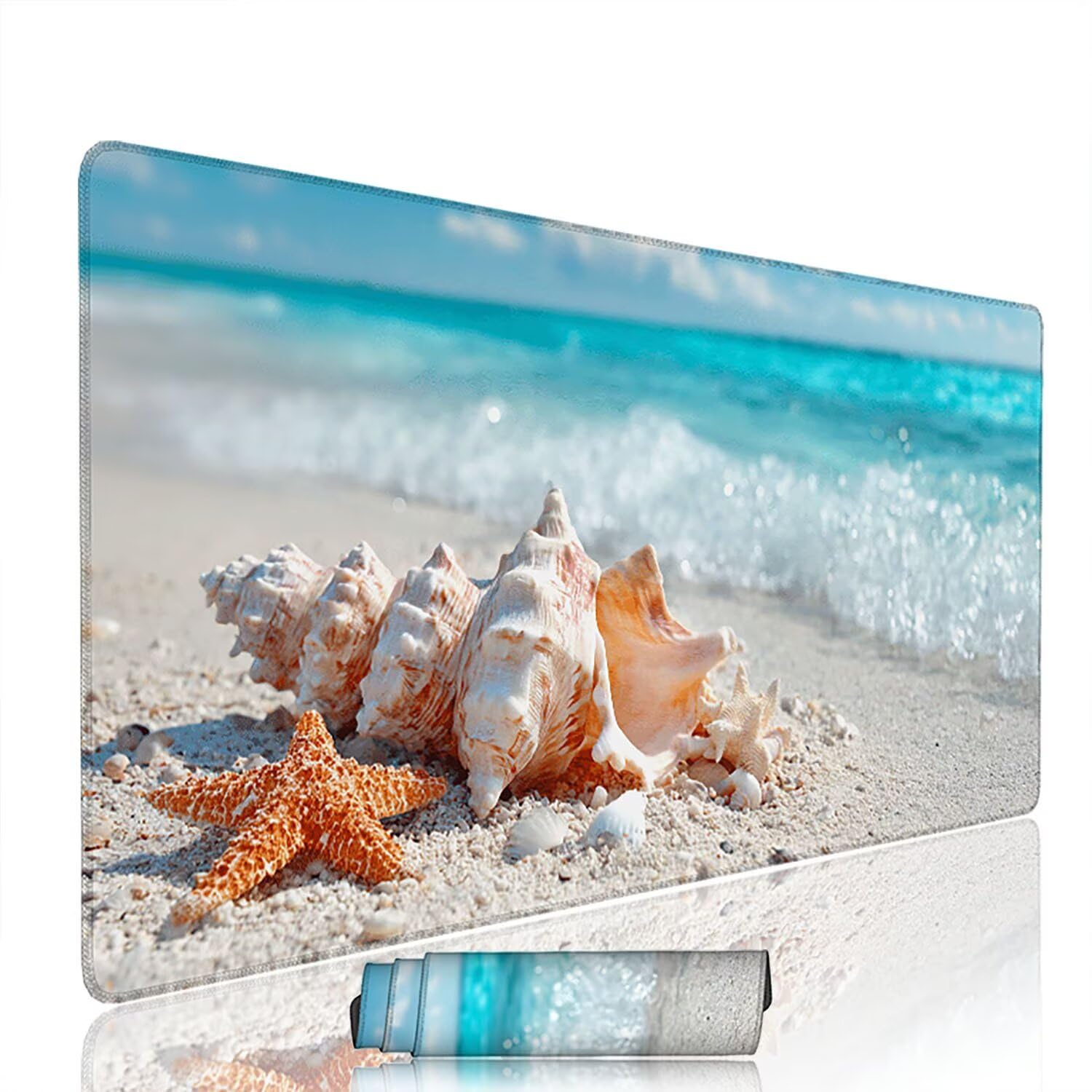 Podkładka pod mysz plażowa podkładka pod mysz do gier XXL 1200 x 600 x 3 mm podkładka pod mysz gumowa podkładka pod mysz duża podkładka pod mysz dla graczy wodoodporne akcesoria PC, do klawiatury