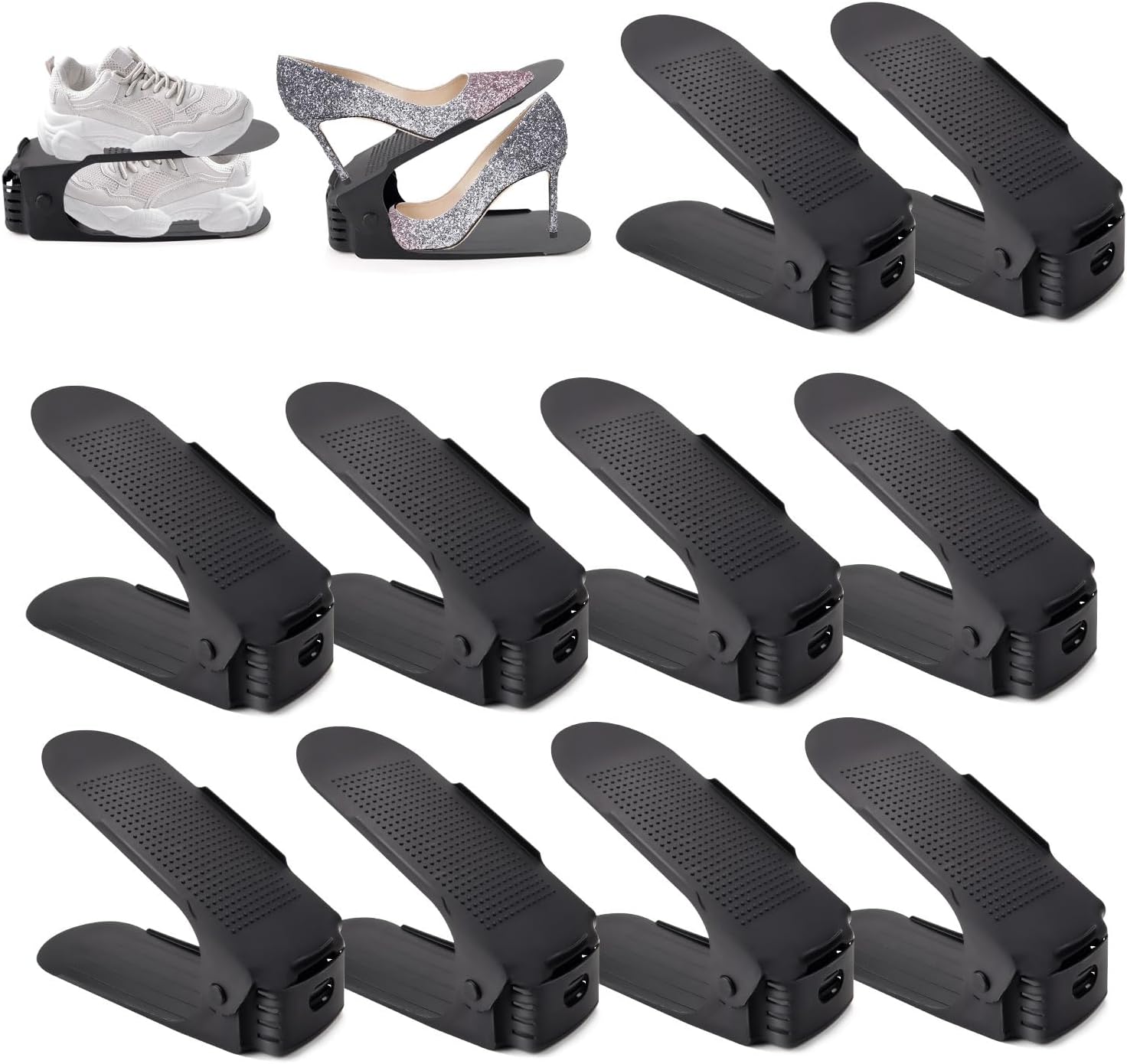Organizador De Zapatos Refein - Juego 20 Unidades Plástico Ahorra Espacio Armario