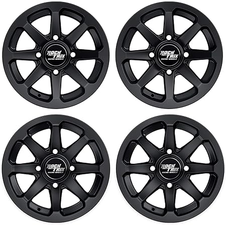 Amazon.com: RockTrix RT103 4pc 14in ATV Wheels 4x110 Rims, 14x7, 5+2 ...