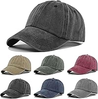 Cmonie 6-Pack Vintage Washed Cotton Dad Hats - Soft Unconstructed Unisex Baseball Caps, Adjustable Fit for Everyday Comfort