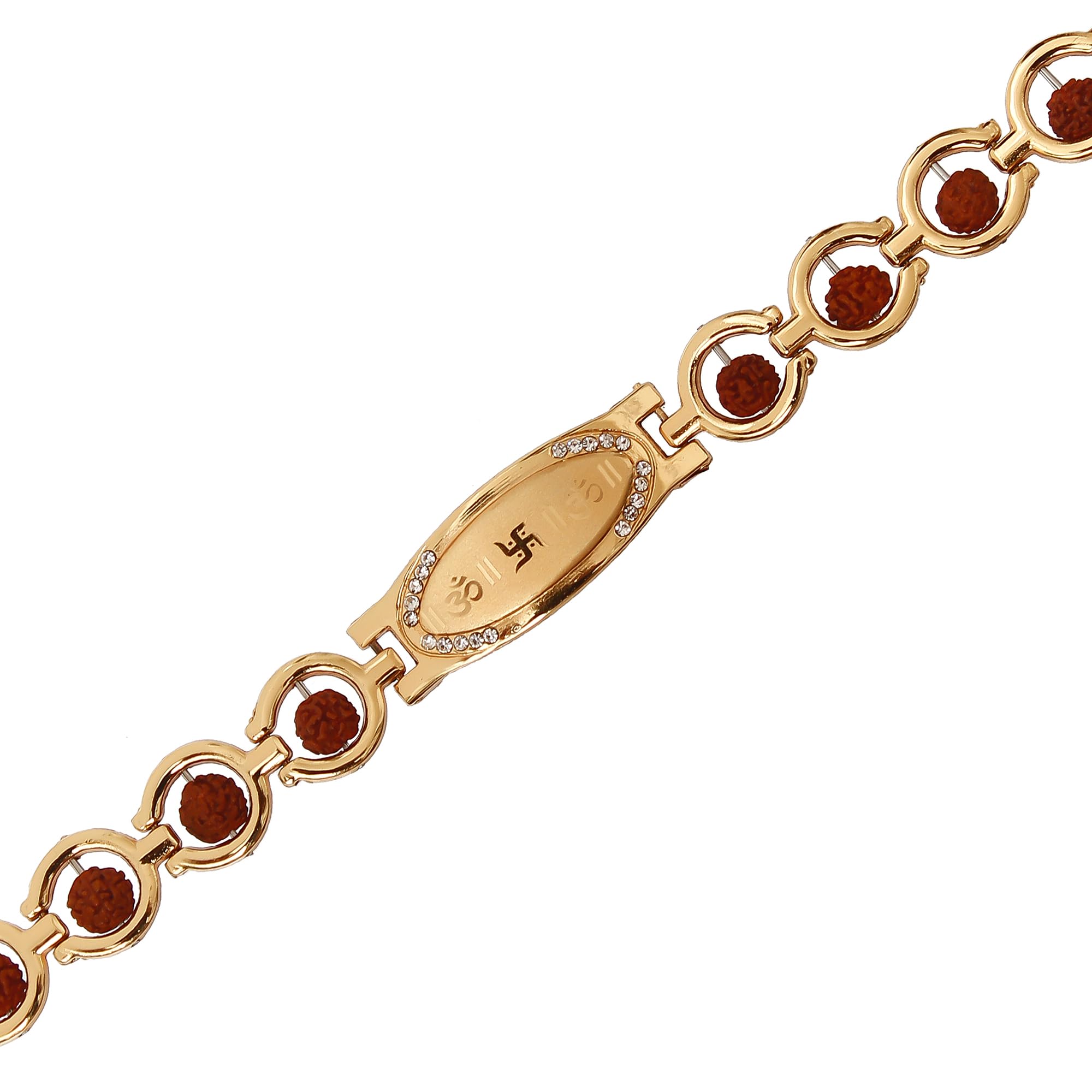 eCraftIndia Brown & Golden Om, Swastik Symbol, Rudraksha Religious Designer Bracelet Rakhi with Roli Chawal Pack - Rakhi for Brother, Bhaiya, Bhai (B09B9Z33M6) Amazon Price History, Amazon Price Tracker