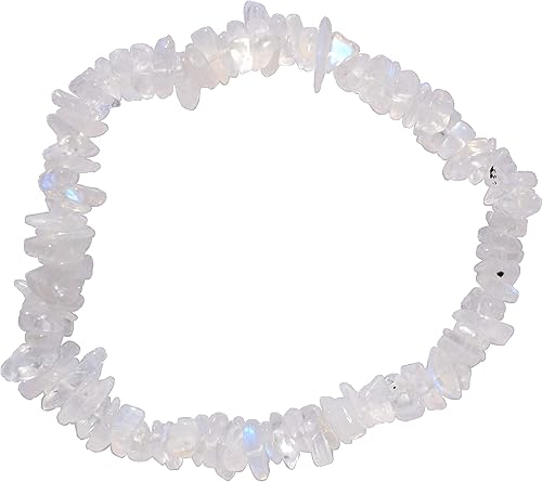 Zenergy Gems Charged - Pulsera de cuentas de cristal natural prémium + cristal de carga de selenita marroquí incluido