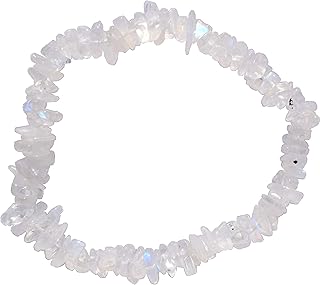 Charged Premium Natural Crystal Chip Bead Bracelet + Moroccan Selenite Charging Crystal [Included]