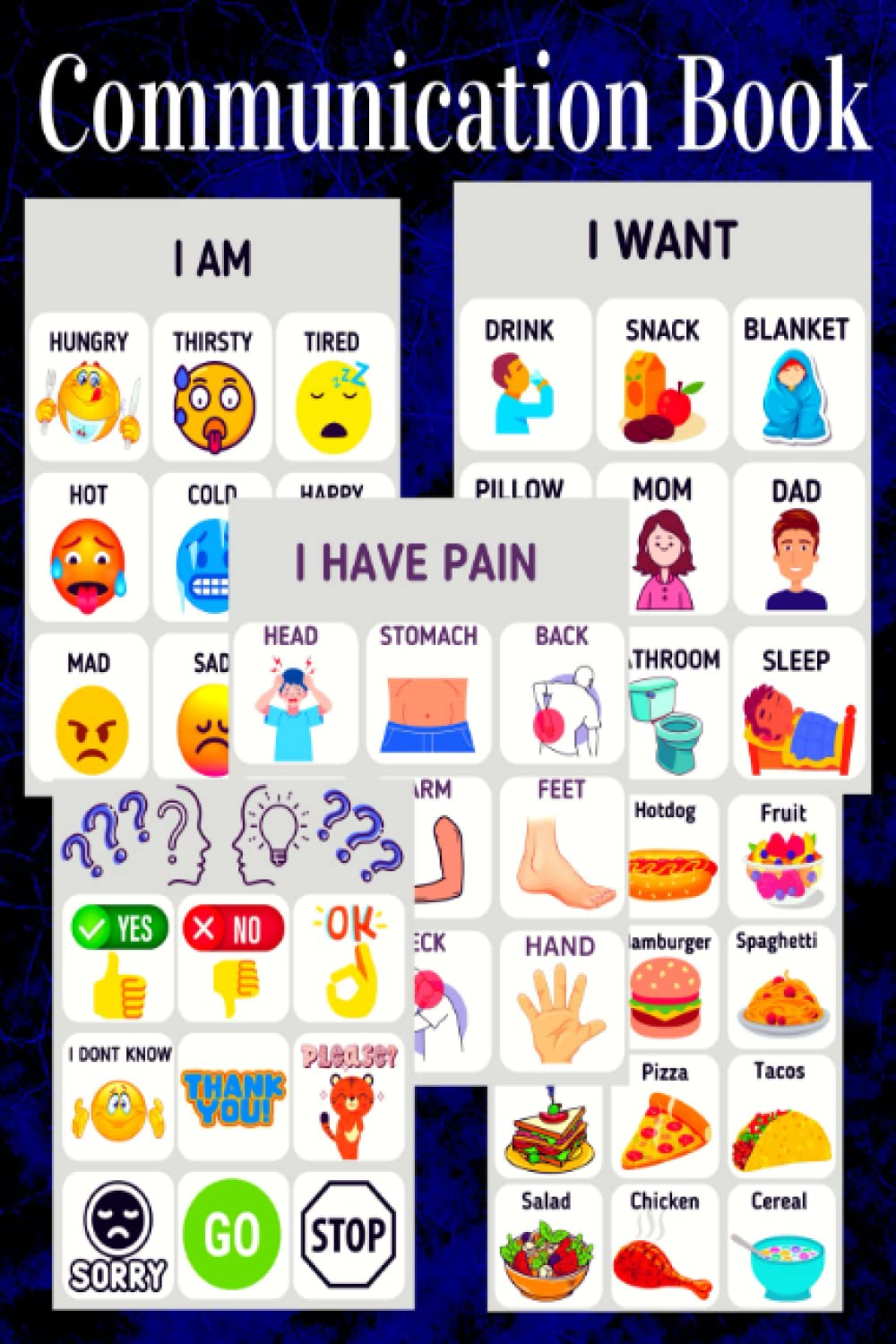 Communication Book 6x9 inches: Non-Verbal Communication Picture and Word Book